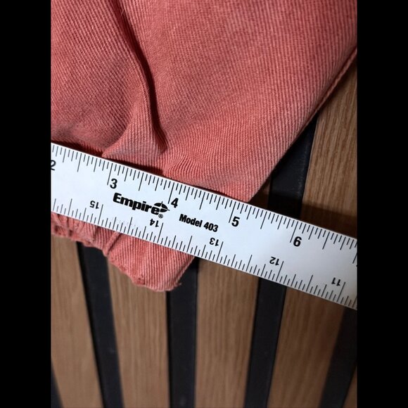 Free People Trousers Small Womens Coral Pink Joggers Twill Cargo Stretch Wasit - Picture 6 of 9